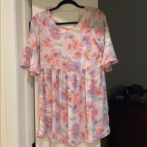 Floral babydoll dress / tunic